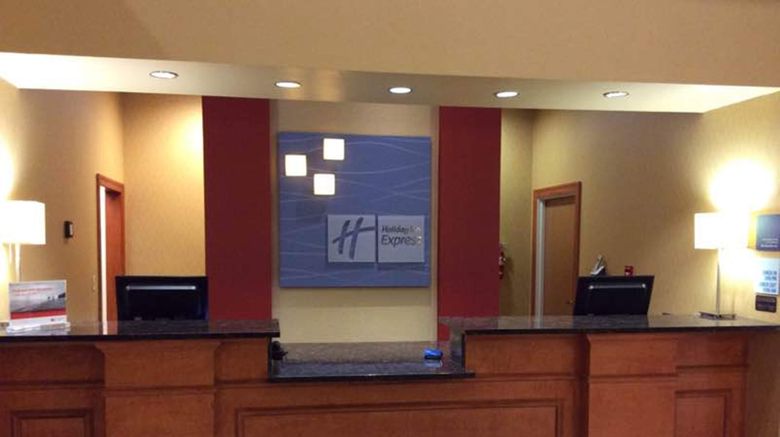 <b>Holiday Inn Express & Suites Forest Lobby</b>. Images powered by <a href="https://www.leonardoworldwide.com/" title="Leonardo Worldwide" target="_blank">Leonardo</a>.