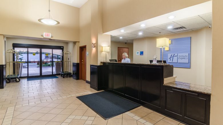<b>Holiday Inn Express Hotel/Suites Vinita Lobby</b>. Images powered by <a href="https://www.leonardoworldwide.com/" title="Leonardo Worldwide" target="_blank">Leonardo</a>.