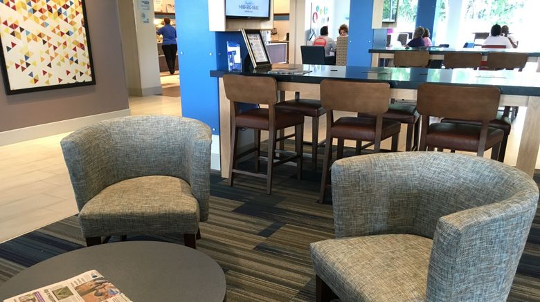 <b>Holiday Inn Express & Suites Oswego Lobby</b>. Images powered by <a href="https://www.leonardoworldwide.com/" title="Leonardo Worldwide" target="_blank">Leonardo</a>.