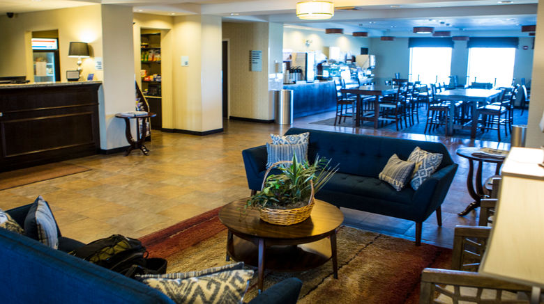 <b>Holiday Inn Express & Suites Malone Lobby</b>. Images powered by <a href="https://www.leonardoworldwide.com/" title="Leonardo Worldwide" target="_blank">Leonardo</a>.