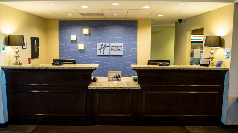 <b>Holiday Inn Express & Suites Malone Lobby</b>. Images powered by <a href="https://www.leonardoworldwide.com/" title="Leonardo Worldwide" target="_blank">Leonardo</a>.