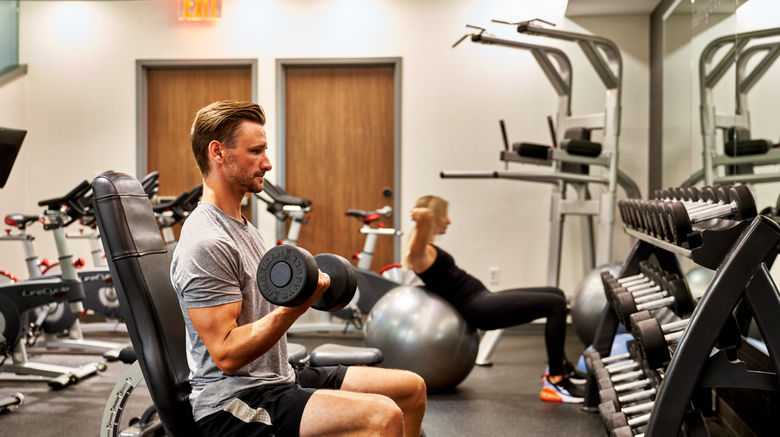 <b>EVEN Hotel New York Times Square Health Club</b>. Images powered by <a href="https://www.leonardoworldwide.com/" title="Leonardo Worldwide" target="_blank">Leonardo</a>.