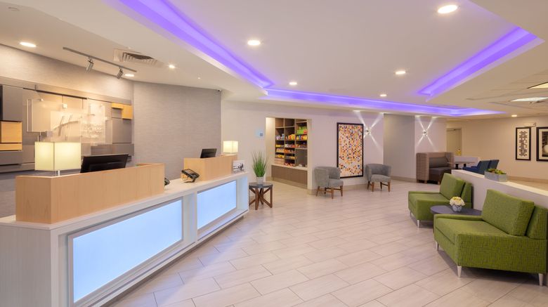 <b>Holiday Inn Express/Suites Bradley Arpt Lobby</b>. Images powered by <a href="https://leonardo.com/" title="Leonardo Worldwide" target="_blank">Leonardo</a>.