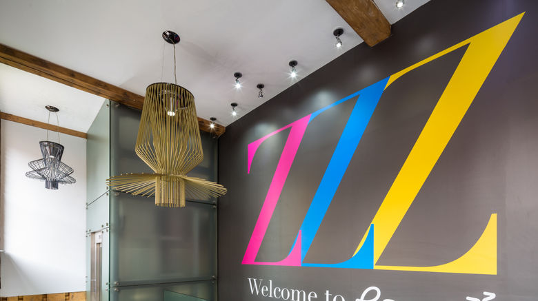 <b>Roomzzz Manchester Lobby</b>. Images powered by <a href="https://www.leonardoworldwide.com/" title="Leonardo Worldwide" target="_blank">Leonardo</a>.