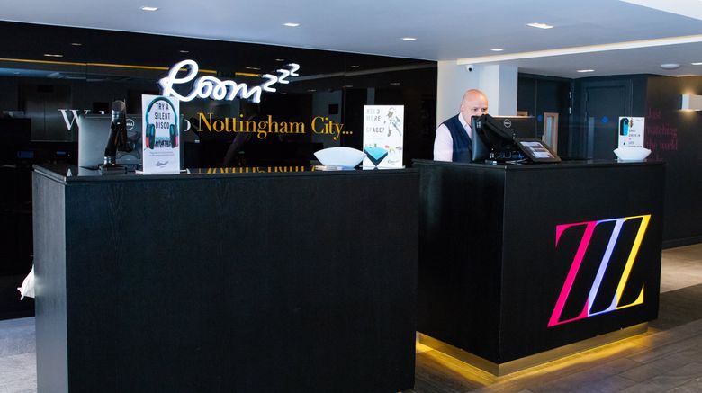 <b>Roomzzz Nottingham City Lobby</b>. Images powered by <a href="https://www.leonardoworldwide.com/" title="Leonardo Worldwide" target="_blank">Leonardo</a>.