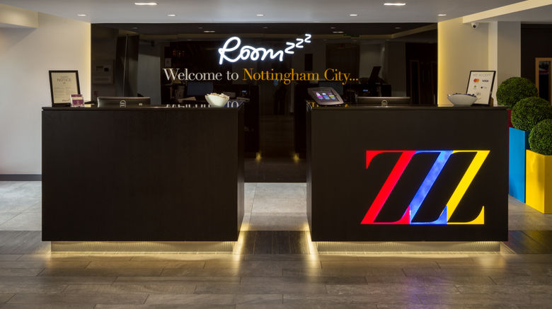 <b>Roomzzz Nottingham City Lobby</b>. Images powered by <a href="https://www.leonardoworldwide.com/" title="Leonardo Worldwide" target="_blank">Leonardo</a>.