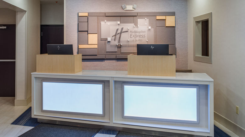 <b>Holiday Inn Express Lobby</b>. Images powered by <a href="https://www.leonardoworldwide.com/" title="Leonardo Worldwide" target="_blank">Leonardo</a>.