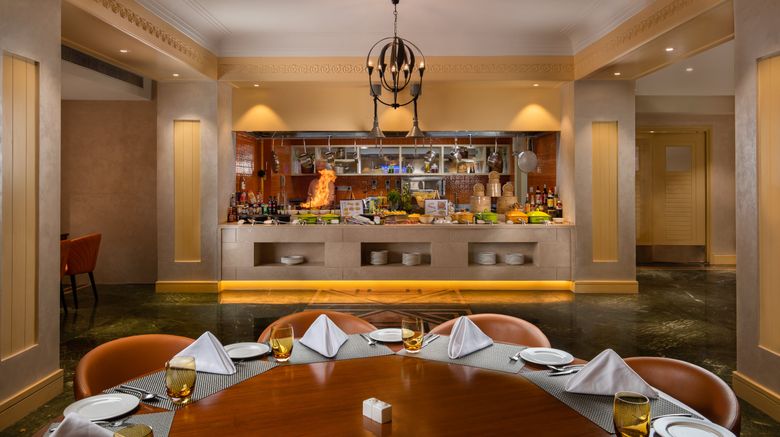 <b>Holiday Inn Agra MG Road Restaurant</b>. Images powered by <a href="https://www.leonardoworldwide.com/" title="Leonardo Worldwide" target="_blank">Leonardo</a>.