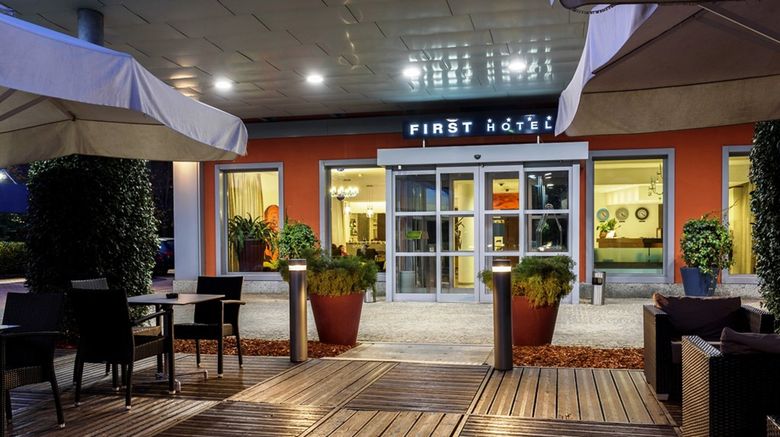First Hotel Malpensa Exterior. Images powered by <a href="https://www.leonardoworldwide.com" target="_blank" rel="noopener">Leonardo</a>.