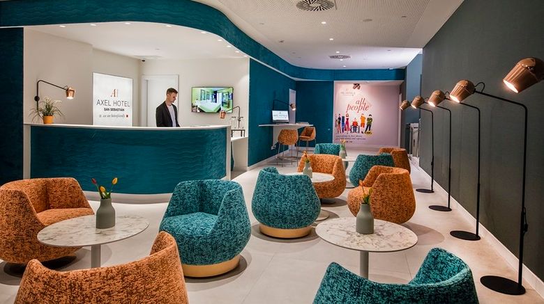 <b>Axel Hotel San Sebastian-Adults Lobby</b>. Images powered by <a href="https://www.leonardoworldwide.com/" title="Leonardo Worldwide" target="_blank">Leonardo</a>.