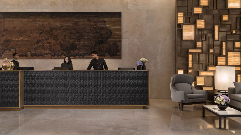 <b>Four Seasons Bengaluru at Embassy One Lobby</b>. Images powered by <a href=https://www.travelagewest.com/Hotels/Bengaluru-India/