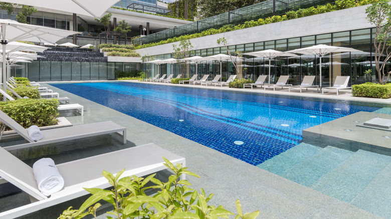 <b>Four Seasons Bengaluru at Embassy One Pool</b>. Images powered by <a href=https://www.travelagewest.com/Hotels/Bengaluru-India/