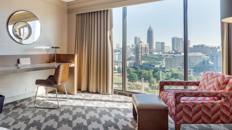 <b>Omni Atlanta Hotel at CNN Center Exterior</b>. Images powered by <a href="https://leonardo.com/" title="Leonardo Worldwide" target="_blank">Leonardo</a>.