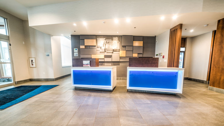 <b>Holiday Inn Express/Stes West Edmonton Lobby</b>. Images powered by <a href="https://www.leonardoworldwide.com/" title="Leonardo Worldwide" target="_blank">Leonardo</a>.