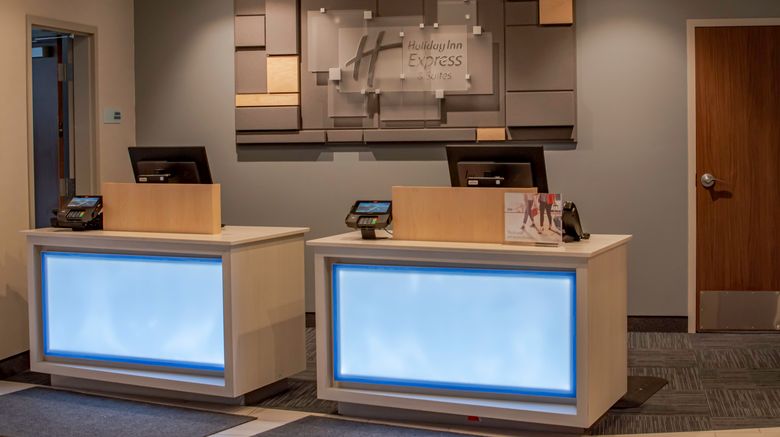 <b>Holiday Inn Express & Suites Tonawanda Lobby</b>. Images powered by <a href="https://www.leonardoworldwide.com/" title="Leonardo Worldwide" target="_blank">Leonardo</a>.
