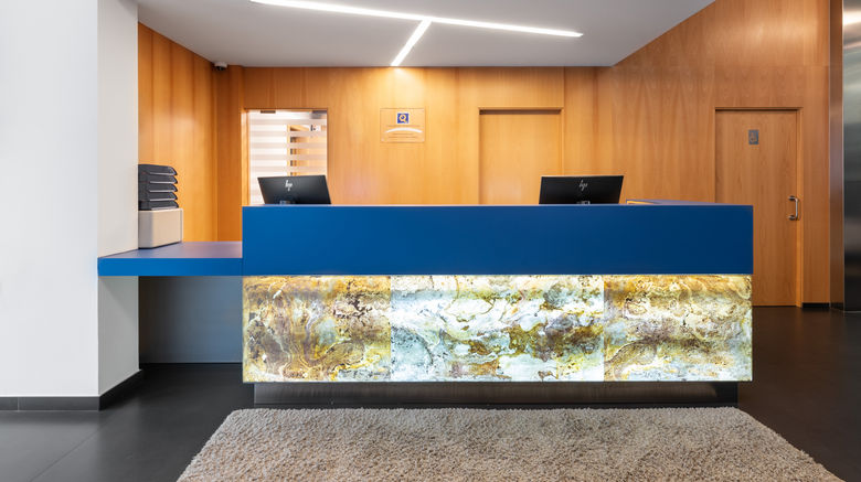 <b>Eurostars Blue Coruna Hotel Lobby</b>. Images powered by <a href="https://www.leonardoworldwide.com/" title="Leonardo Worldwide" target="_blank">Leonardo</a>.