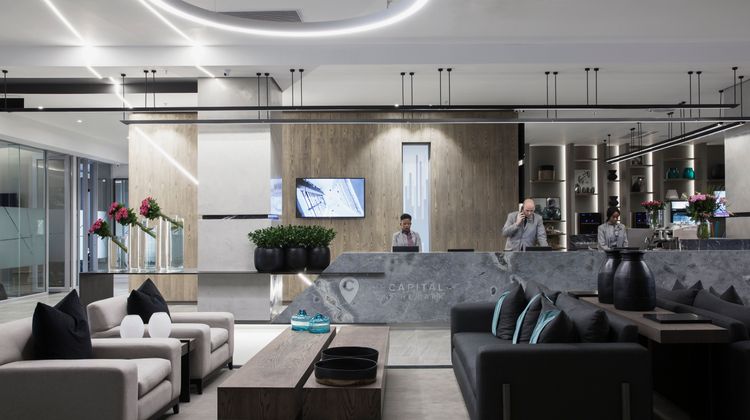The Capital On The Park Lobby