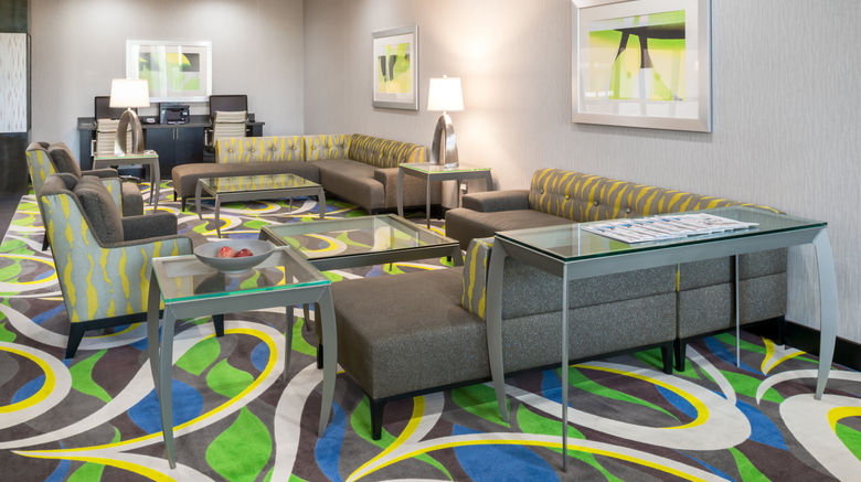 <b>Holiday Inn Express & Suites Norman Lobby</b>. Images powered by <a href="https://www.leonardoworldwide.com/" title="Leonardo Worldwide" target="_blank">Leonardo</a>.