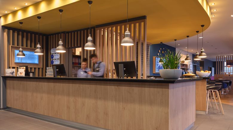 <b>Holiday Inn Express Dusseldorf City Nord Lobby</b>. Images powered by <a href="https://www.leonardoworldwide.com/" title="Leonardo Worldwide" target="_blank">Leonardo</a>.
