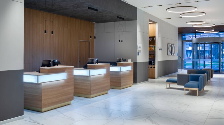 <b>Courtyard Bucharest Floreasca Lobby</b>. Images powered by <a href="https://leonardo.com/" title="Leonardo Worldwide" target="_blank">Leonardo</a>.