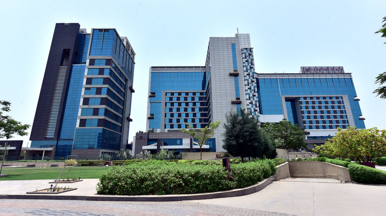 <b>Crowne Plaza Greater Noida Exterior</b>. Images powered by <a href="https://www.leonardoworldwide.com/" title="Leonardo Worldwide" target="_blank">Leonardo</a>.