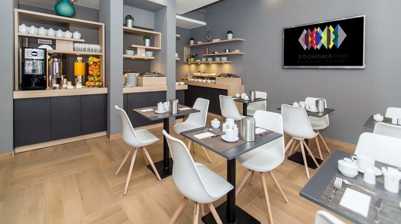 <b>ROOMbach Hotel Budapest Center Restaurant</b>. Images powered by <a href="https://www.leonardoworldwide.com/" title="Leonardo Worldwide" target="_blank">Leonardo</a>.
