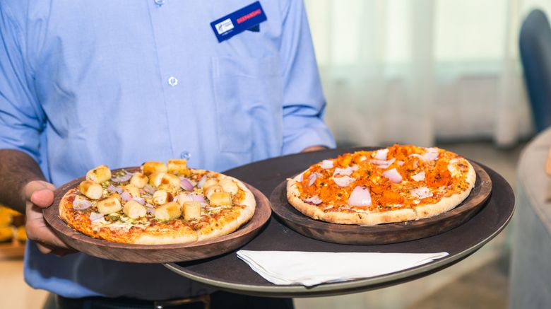 <b>Holiday Inn Express Pune Pimpri Restaurant</b>. Images powered by <a href="https://www.leonardoworldwide.com/" title="Leonardo Worldwide" target="_blank">Leonardo</a>.