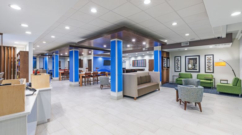 <b>Holiday Inn Express & Suites Purcell Lobby</b>. Images powered by <a href="https://www.leonardoworldwide.com/" title="Leonardo Worldwide" target="_blank">Leonardo</a>.