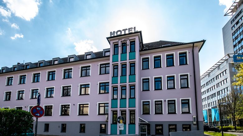 Kempe New Work Hotel Exterior. Images powered by <a href="https://www.leonardoworldwide.com" target="_blank" rel="noopener">Leonardo</a>.