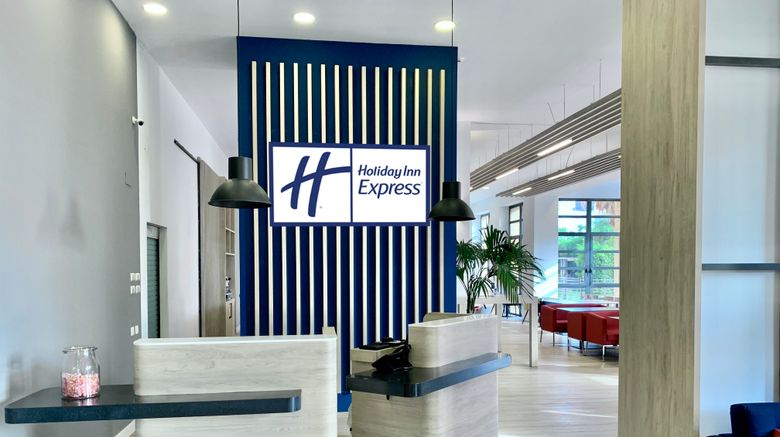 <b>Holiday Inn Express-Ciudad las Ciencias Lobby</b>. Images powered by <a href="https://www.leonardoworldwide.com/" title="Leonardo Worldwide" target="_blank">Leonardo</a>.