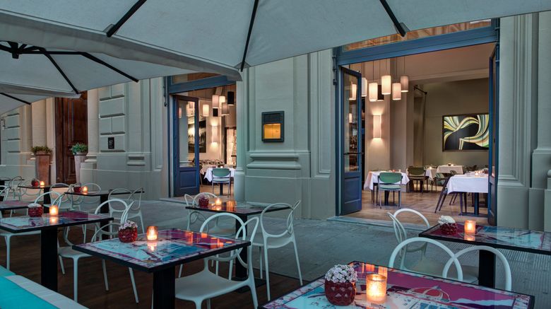 <b>Rocco Forte Hotel Savoy Restaurant</b>. Images powered by <a href=https://www.travelagewest.com/Hotels/Florence/