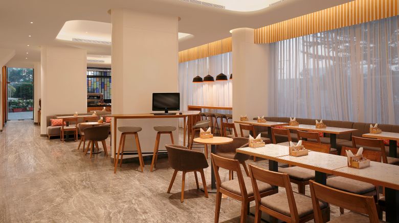 <b>Holiday Inn Express Hyderabad Hitec City Restaurant</b>. Images powered by <a href="https://www.leonardoworldwide.com/" title="Leonardo Worldwide" target="_blank">Leonardo</a>.