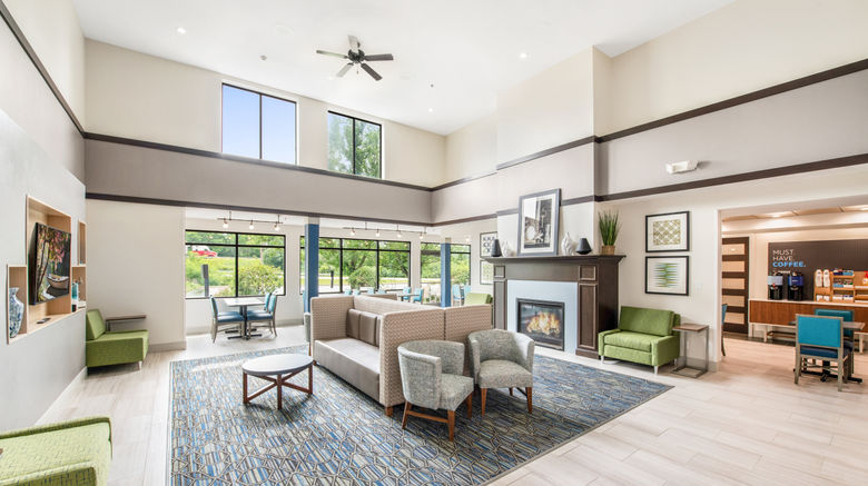 <b>Holiday Inn Express & Suites Delafield Lobby</b>. Images powered by <a href="https://www.leonardoworldwide.com/" title="Leonardo Worldwide" target="_blank">Leonardo</a>.
