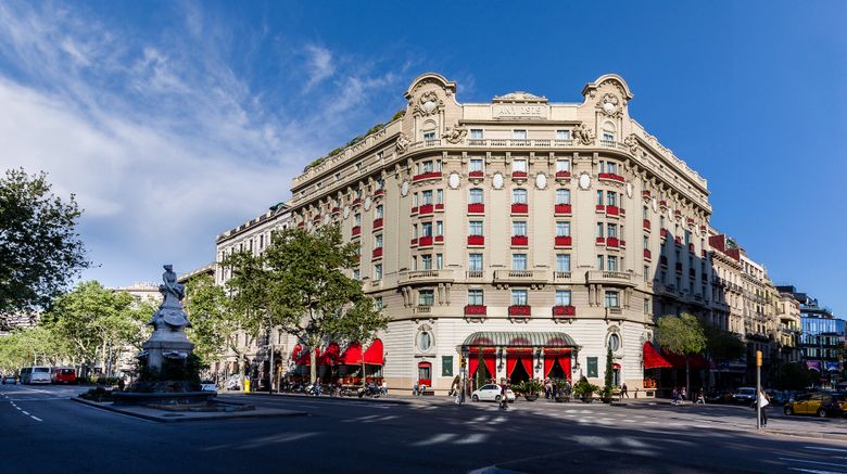 El Palace Barcelona Exterior. Images powered by <a href=https://www.travelweekly.com/Hotels/Barcelona/