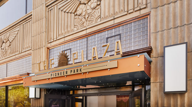 The Plaza Hotel Pioneer Park Exterior. Images powered by <a href="https://www.leonardoworldwide.com" target="_blank" rel="noopener">Leonardo</a>.