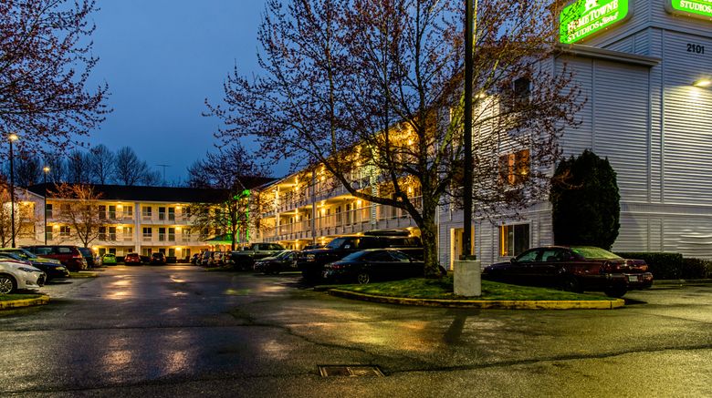 <b>HomeTowne Studios Tacoma - Puyallup Exterior</b>. Images powered by <a href="https://www.leonardoworldwide.com/" title="Leonardo Worldwide" target="_blank">Leonardo</a>.