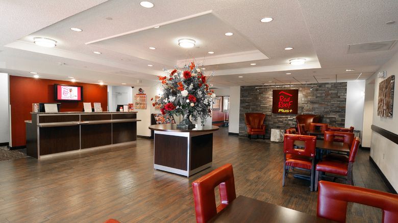 <b>Red Roof PLUS+ San Antonio Downtown Lobby</b>. Images powered by <a href="https://www.leonardoworldwide.com/" title="Leonardo Worldwide" target="_blank">Leonardo</a>.