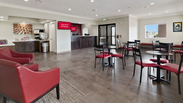 <b>Red Roof PLUS+ Galveston - Beachfront Lobby</b>. Images powered by <a href="https://www.leonardoworldwide.com/" title="Leonardo Worldwide" target="_blank">Leonardo</a>.