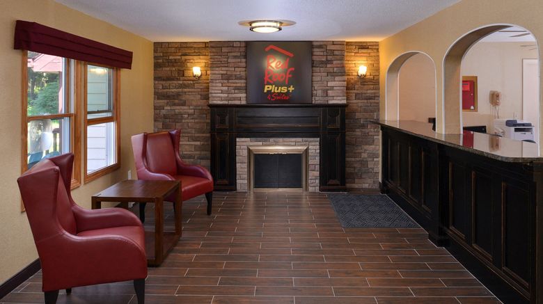 <b>Red Roof PLUS+ & Suites Guilford Lobby</b>. Images powered by <a href="https://www.leonardoworldwide.com/" title="Leonardo Worldwide" target="_blank">Leonardo</a>.