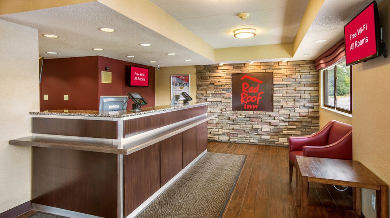 <b>Red Roof Inn Detroit - Plymouth/Canton Lobby</b>. Images powered by <a href="https://www.leonardoworldwide.com/" title="Leonardo Worldwide" target="_blank">Leonardo</a>.