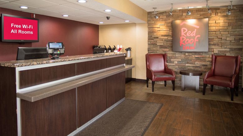 <b>Red Roof Inn Kalamazoo West-Western MI Lobby</b>. Images powered by <a href="https://www.leonardoworldwide.com/" title="Leonardo Worldwide" target="_blank">Leonardo</a>.