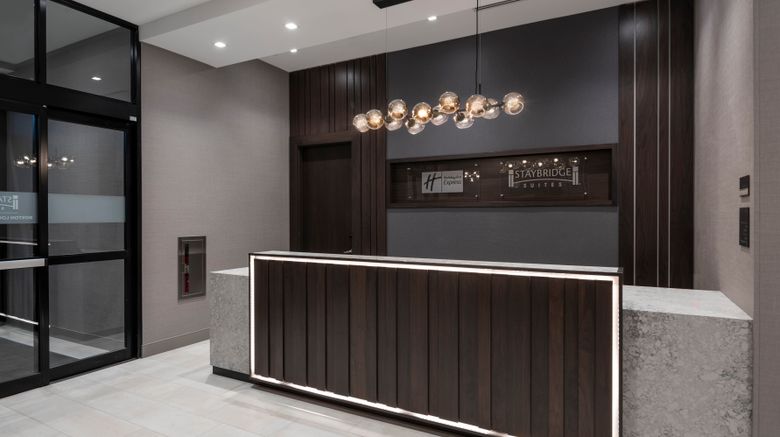 <b>Holiday Inn Express Boston Logan Airport Lobby</b>. Images powered by <a href="https://www.leonardoworldwide.com/" title="Leonardo Worldwide" target="_blank">Leonardo</a>.