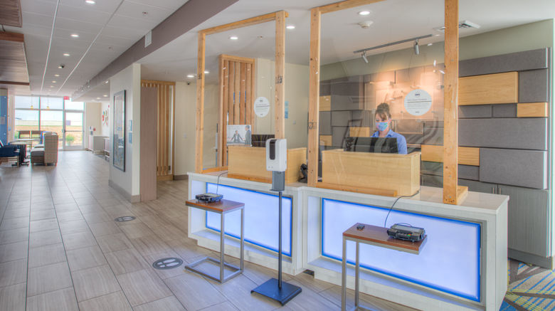 <b>Holiday Inn Express & Suites Remington Lobby</b>. Images powered by <a href="https://www.leonardoworldwide.com/" title="Leonardo Worldwide" target="_blank">Leonardo</a>.