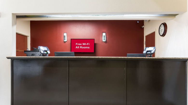 <b>Red Roof Inn Carrollton Lobby</b>. Images powered by <a href="https://www.leonardoworldwide.com/" title="Leonardo Worldwide" target="_blank">Leonardo</a>.