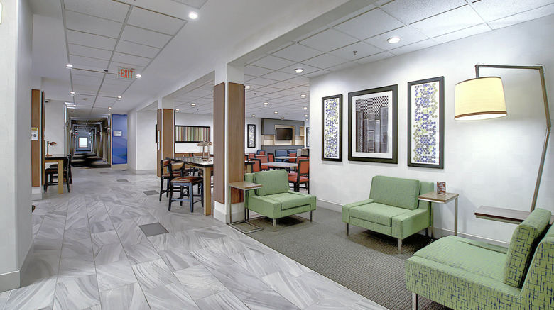 <b>Holiday Inn Express Hotel & Suites Arpt Lobby</b>. Images powered by <a href="https://www.leonardoworldwide.com/" title="Leonardo Worldwide" target="_blank">Leonardo</a>.