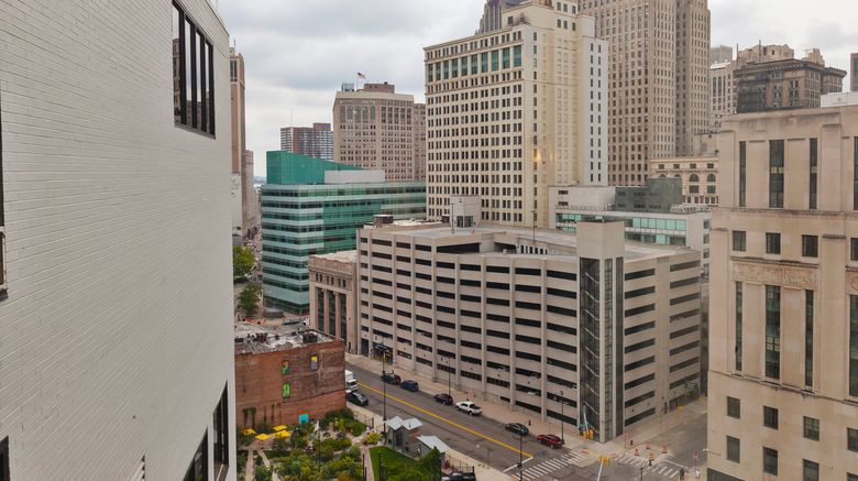 <b>Hotel Indigo Detroit Downtown Exterior</b>. Images powered by <a href="https://www.leonardoworldwide.com/" title="Leonardo Worldwide" target="_blank">Leonardo</a>.
