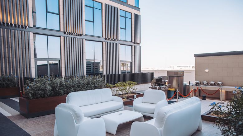 <b>Staybridge Suites Al-Maktoum Airport Restaurant</b>. Images powered by <a href="https://www.leonardoworldwide.com/" title="Leonardo Worldwide" target="_blank">Leonardo</a>.