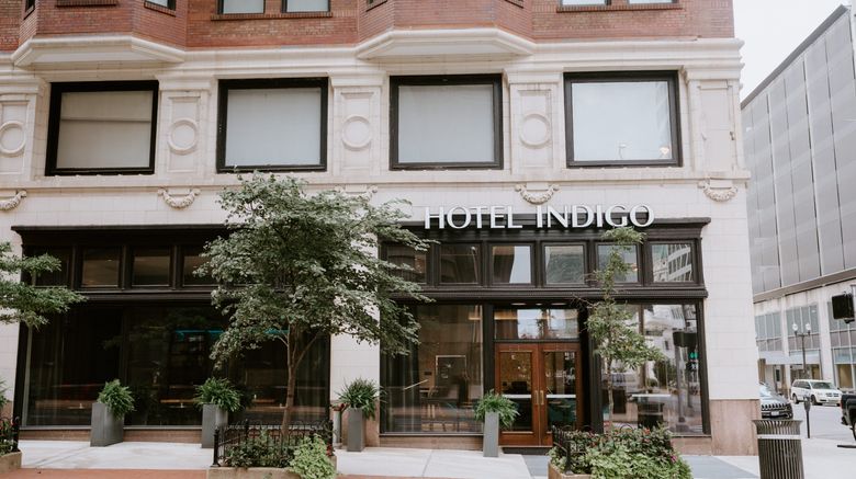 Hotel Indigo St Louis Downtown Exterior. Images powered by <a href="https://www.leonardoworldwide.com" target="_blank" rel="noopener">Leonardo</a>.