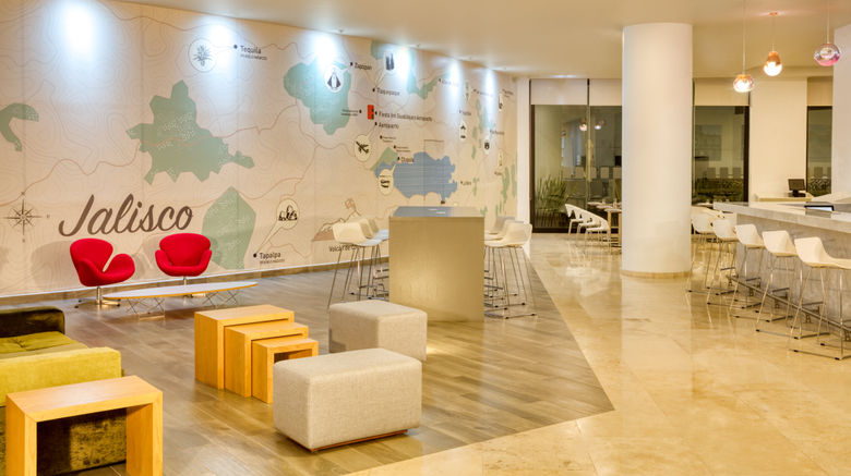 <b>Fiesta Inn Guadalajara Aeropuerto Lobby</b>. Images powered by <a href="https://www.leonardoworldwide.com/" title="Leonardo Worldwide" target="_blank">Leonardo</a>.