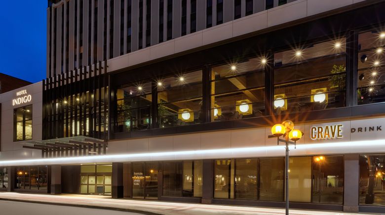 <b>Hotel Indigo Rochester Downtown Exterior</b>. Images powered by <a href="https://www.leonardoworldwide.com/" title="Leonardo Worldwide" target="_blank">Leonardo</a>.